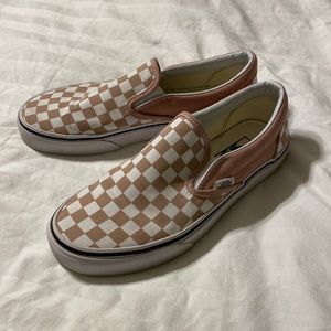 Van checkered slip ons